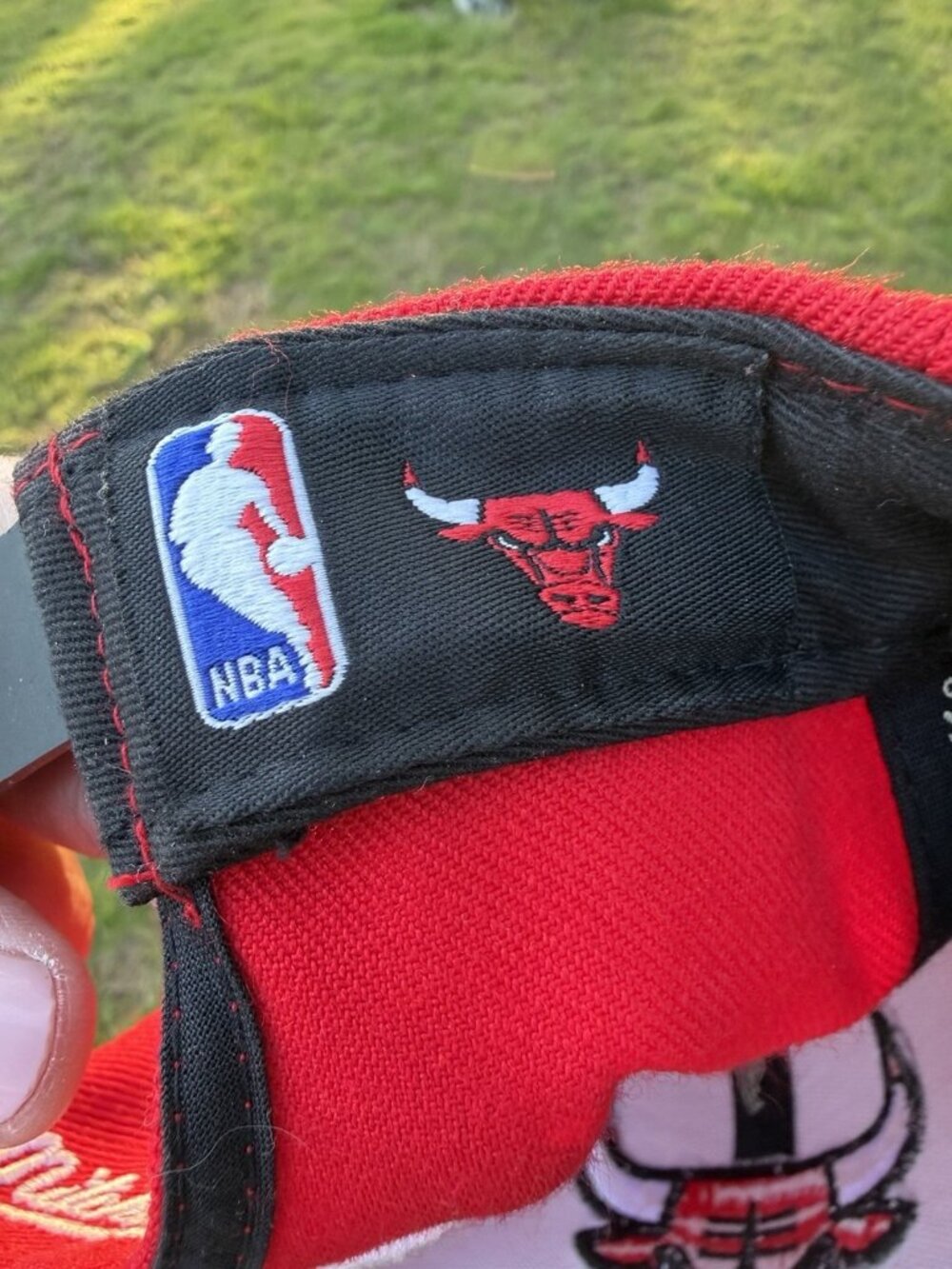 Mitchell & Ness Chicago Bulls tapestry rainbow embroidered snapback streetwear - Picture 7 of 12